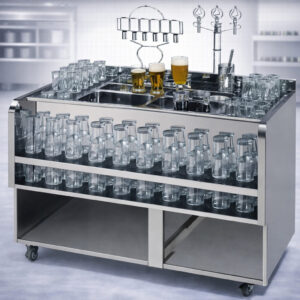 Mobile Glass Trollley